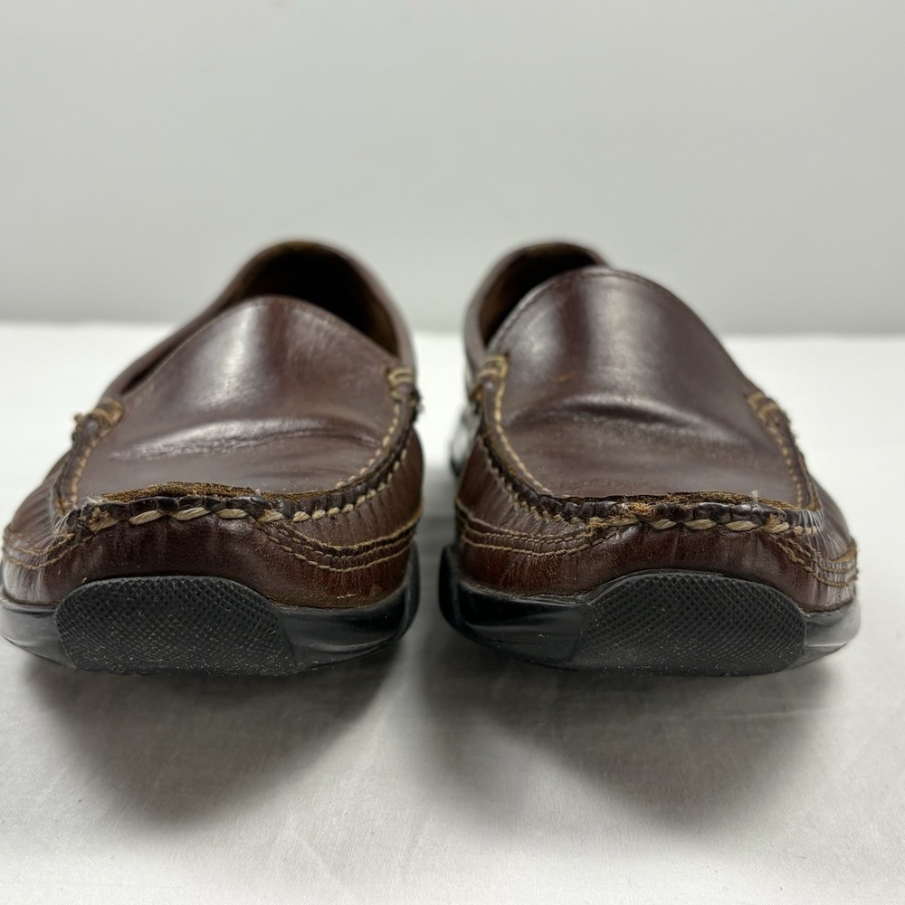 Allen Edmonds Boulder Dark Brown Leather Loafers Slip-On Driving Shoes 8D USA - Picture 3 of 14